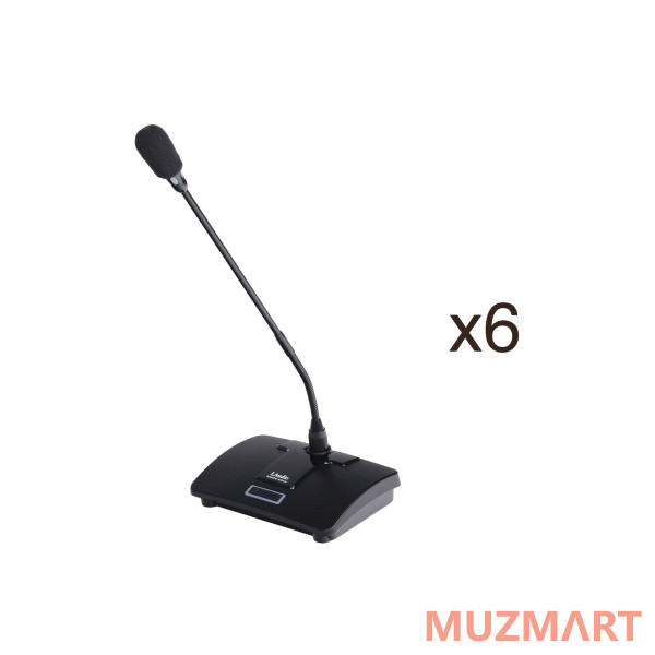 LAudio 8000C-6D2H Беспроводная конференц-система, 6 настольных и 2 ручных микрофона