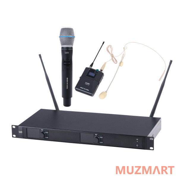 LAudio 6000-UV Беспроводная микрофонная система, ручной передатчик и головной микрофон