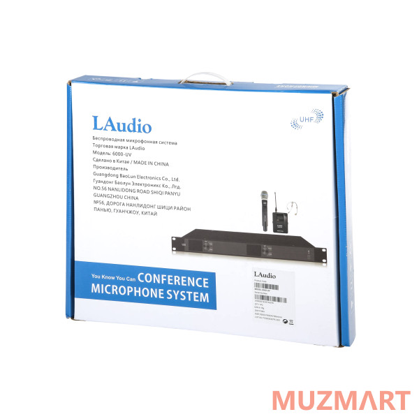 LAudio 6000-UV Беспроводная микрофонная система, ручной передатчик и головной микрофон