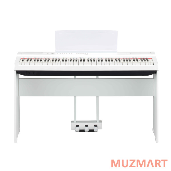 Yamaha P-125aWH Цифровое пианино, со стойкой и педалью, белое