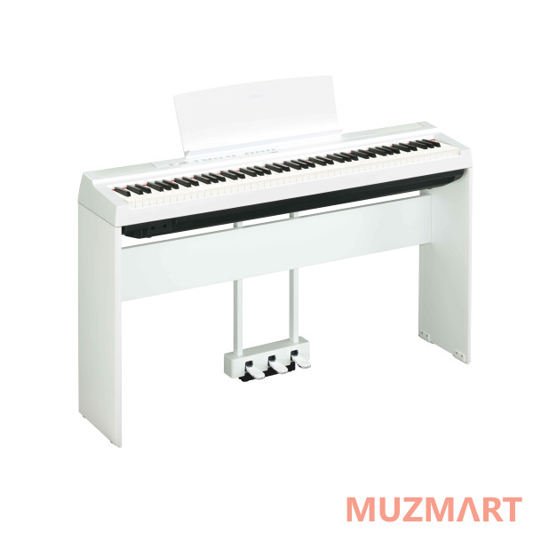 Yamaha P-125aWH Цифровое пианино, со стойкой и педалью, белое