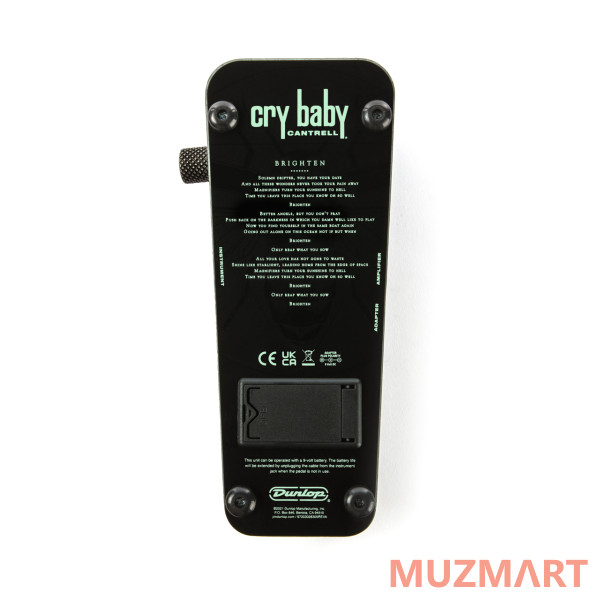 Dunlop JC95FFS Jerry Cantrell Firefly Cry Baby Wah Педаль эффектов