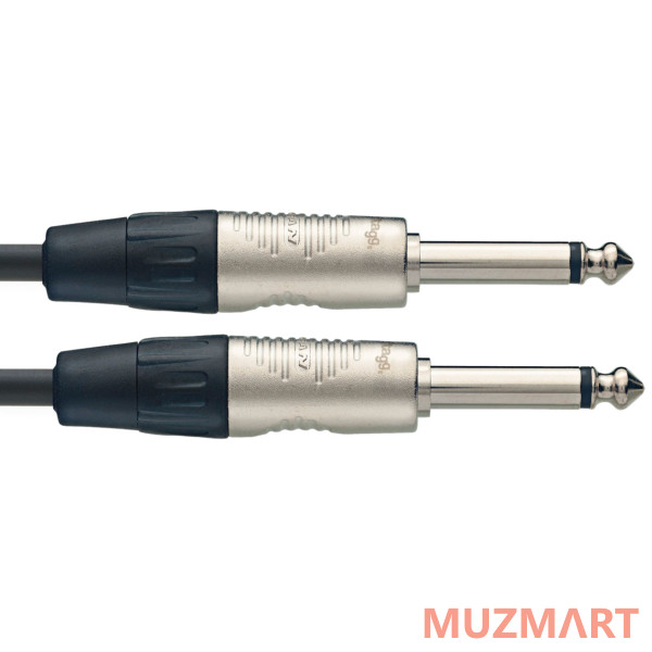 Stagg NPC030R гитарный патч шнур, jack-jack