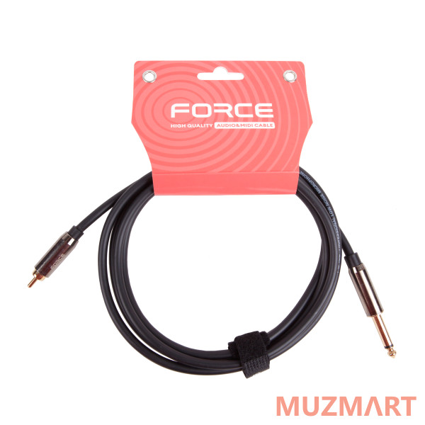 Force FLC-09/2 аудио шнур jack 1/4 " моно - RCA, 2 метра