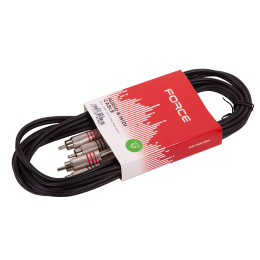 Force FLC-20/3 Шнур аудио двойной моно 2RCA(M)-2RCA(M)