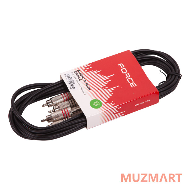 Force FLC-20/3 Шнур аудио двойной моно 2RCA(M)-2RCA(M)