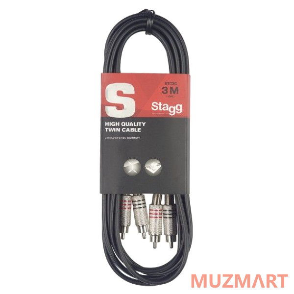 Stagg STC3C сдвоенный аудио шнур