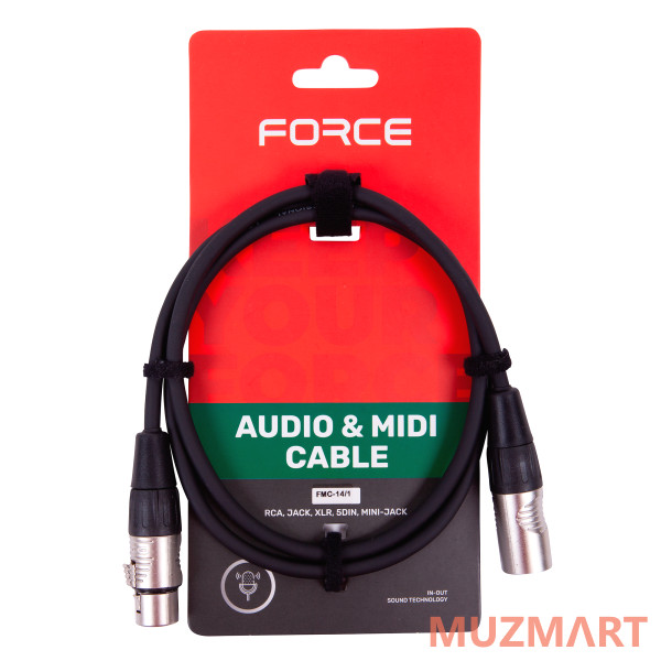 Force FMC-14/1 Шнур микрофонный XLR (F) -XLR (M)