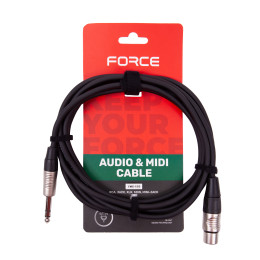 Force FMC-15/3 шнур XLR(F) - стерео джек (TRS)