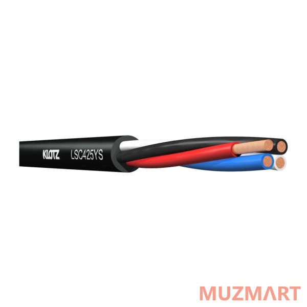 Klotz LSC425YS (LSCF425SW) Спикерный кабель 4х2,5мм, 100 м