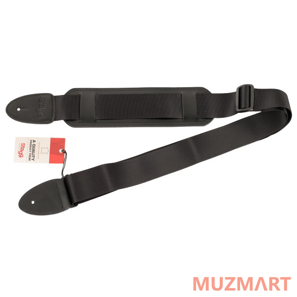 Stagg SN5 SHP BLK плетеный нейлоновый ремень для гитары