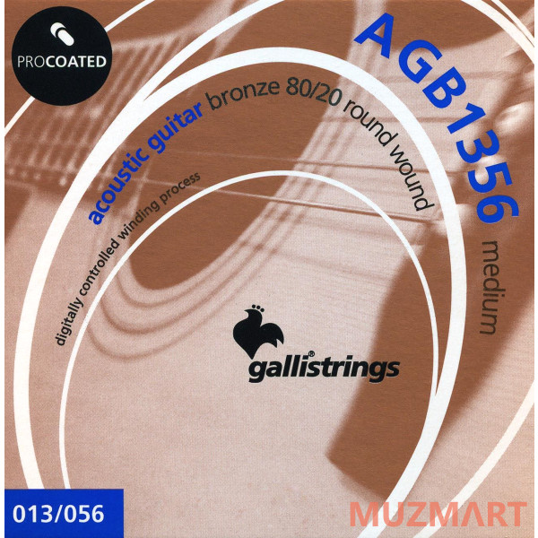Galli Strings AGB1356 струны для акустической гитары