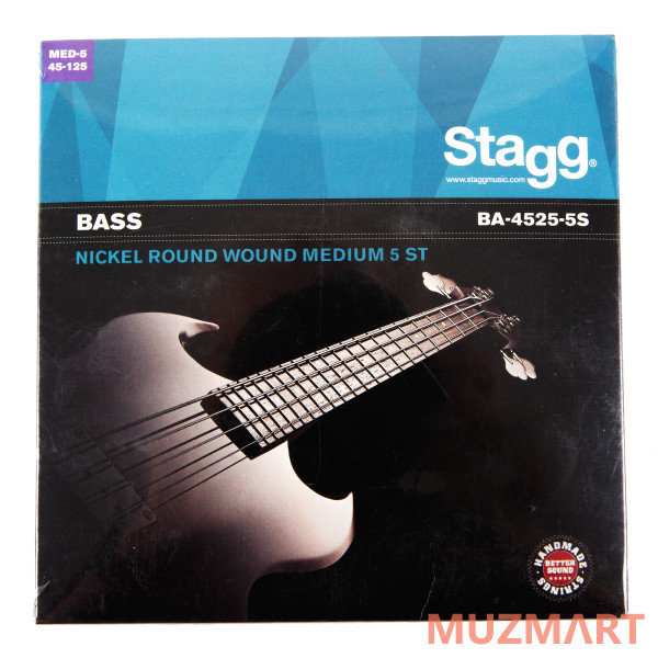 Stagg BA-4525-5S Струны для 5-струнной бас-гитары 45-125