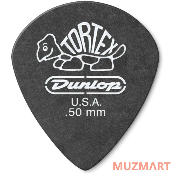 Dunlop 482P.50 Tortex Pitch Black Jazz III Медиатор толщина 0,50мм (1 шт)