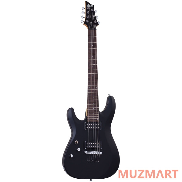 Schecter C-7 DELUXE SBK L/H леворукая 7 струнная электрогитара