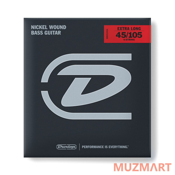 Dunlop DBN45105XL Nickel Wound Струны для бас-гитары Extra Long
