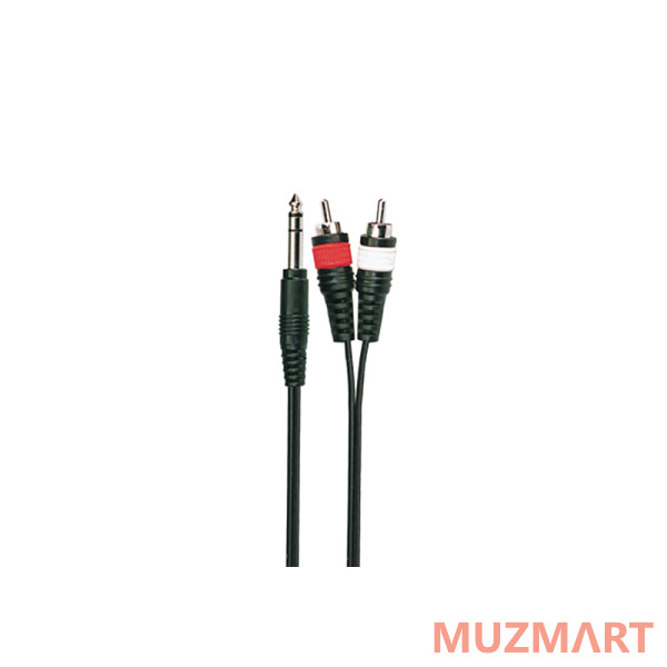Soundking BB304-3M Аудиокабель джек 6.3 - 2X RCA, 3 м