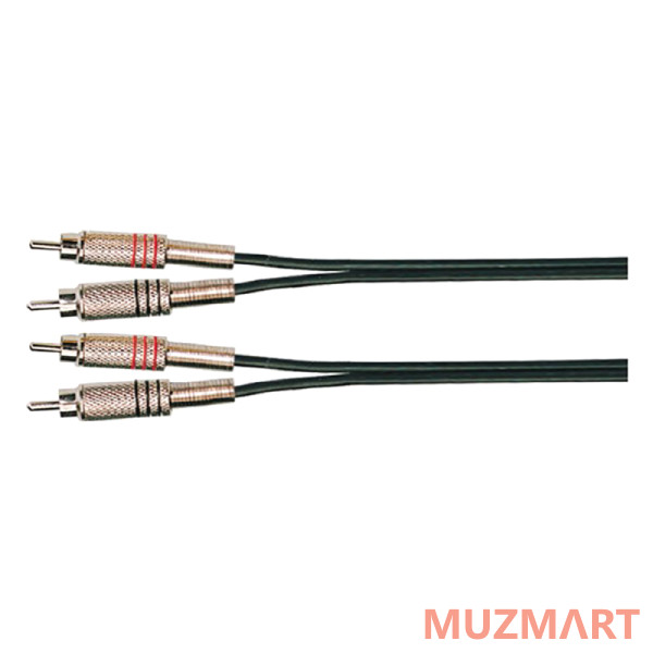 Soundking BB404-3M Аудиокабель 2X RCA - 2X RCA, 3 м