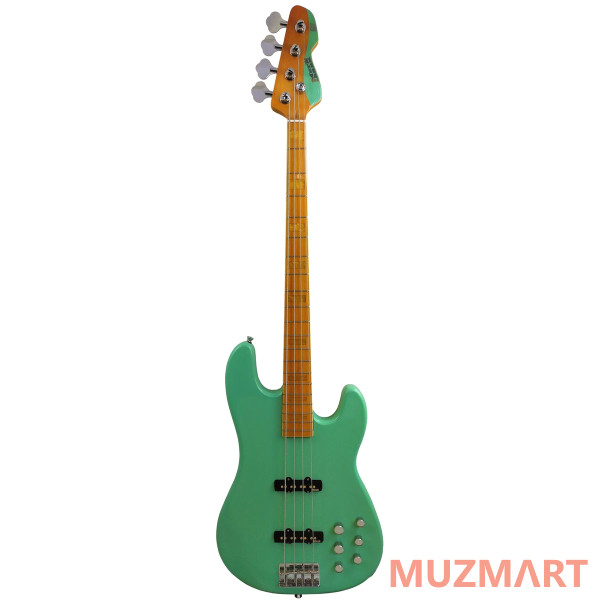 Markbass MB GV 4 Gloxy Val Surf Green CR MP Бас-гитара с чехлом