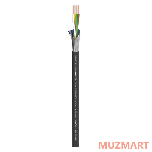 Sommer Cable 540-0051 SC-Binary 434 DMX512 BLK Кабель DMX, 100м