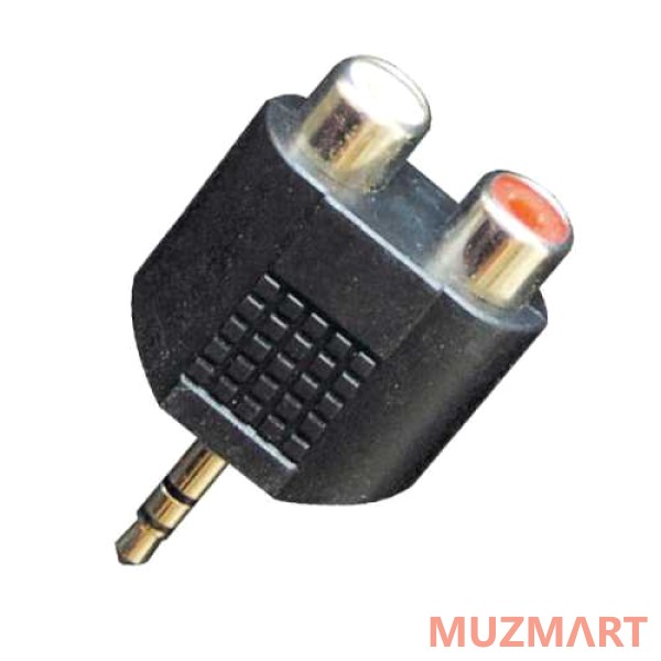 Bespeco AD160 Переходник 2 x RCA F / 3.5mm stereo jack M