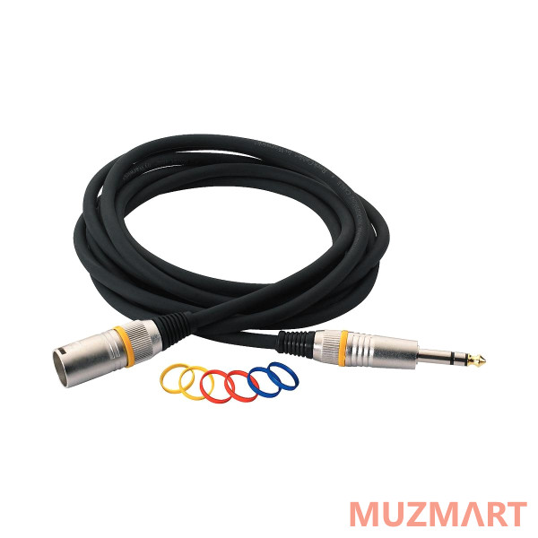 Rockcable RCL 30383 D6 M BA Кабель балансный XLR (M) - джек стерео