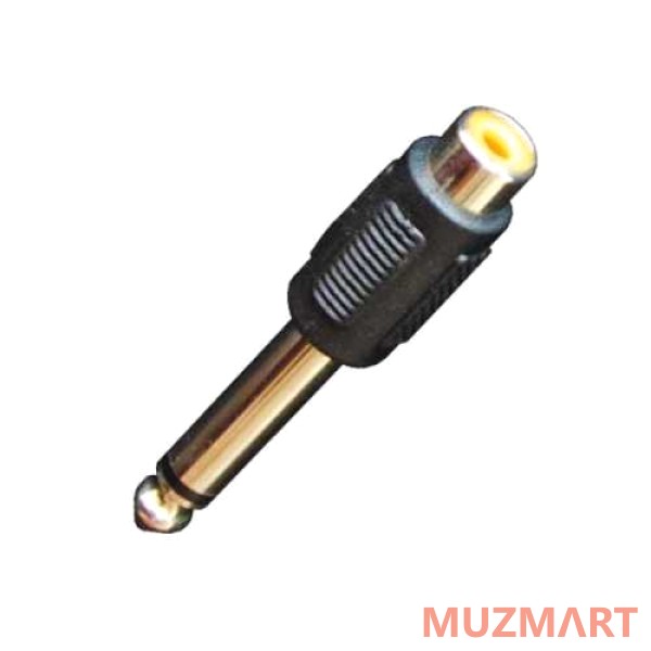Bespeco AD65 Переходник RCA F / 6.3mm mono jack M