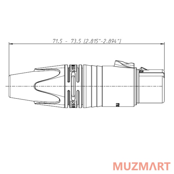 Neutrik NC5FXX Разъем XLR female кабельный 5 контактов