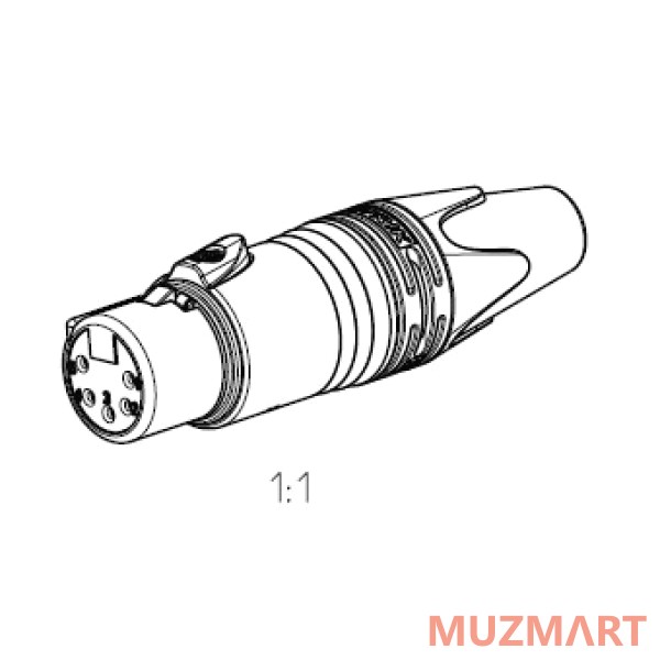 Neutrik NC5FXX Разъем XLR female кабельный 5 контактов