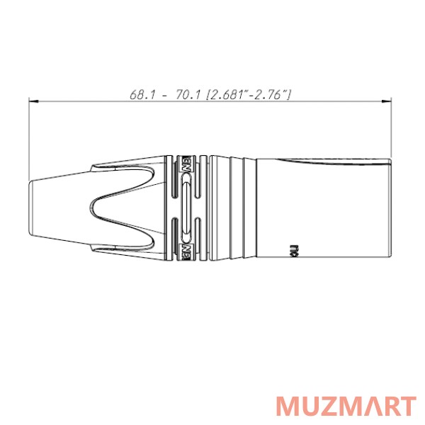 Neutrik NC5MXX Кабельный разъем XLR MALE 5 контактов