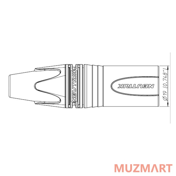 Neutrik NC5MXX Кабельный разъем XLR MALE 5 контактов