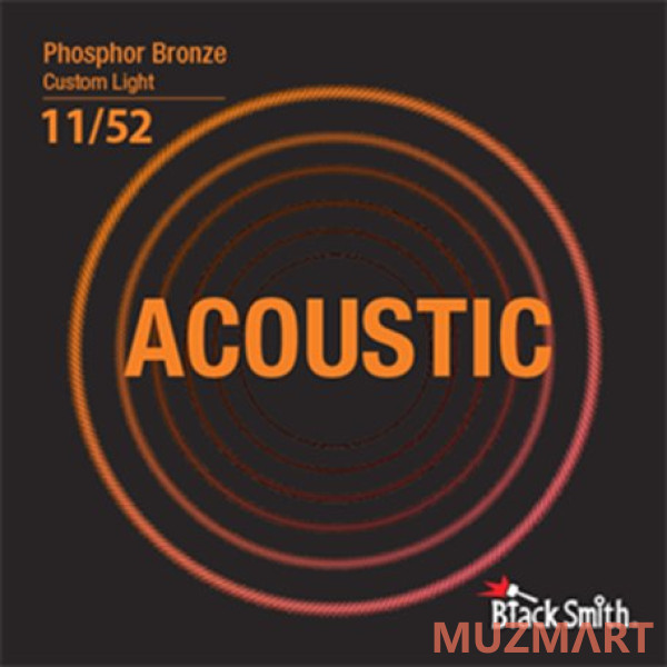 BlackSmith Phosphor Bronze Custom Light 11/52 Струны для акустической гитары