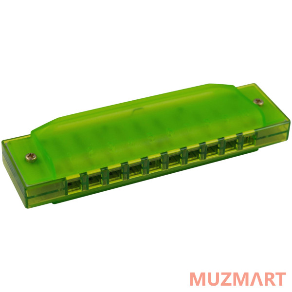 BEE DF10A-3 GREEN Губная гармоника диатоническая