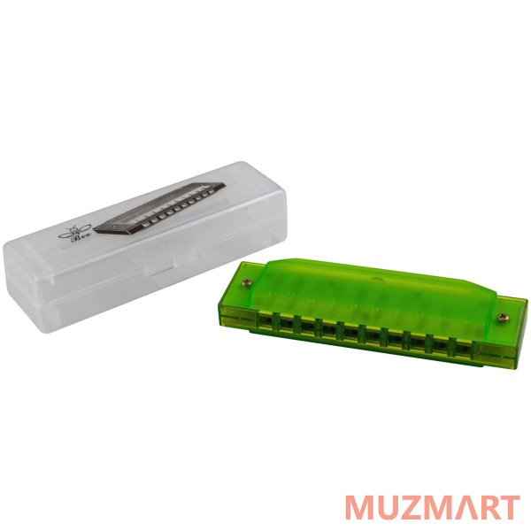 BEE DF10A-3 GREEN Губная гармоника диатоническая