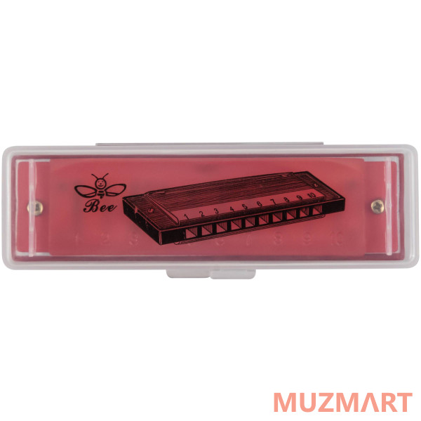 BEE DF10A-3 RED Губная гармоника диатоническая