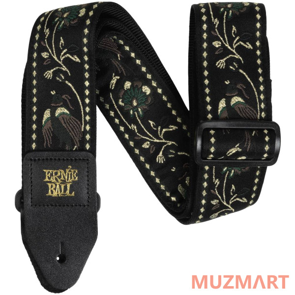 Ernie Ball 5372 Jacquard Black Pleasant Pheasant Ремень для гитары