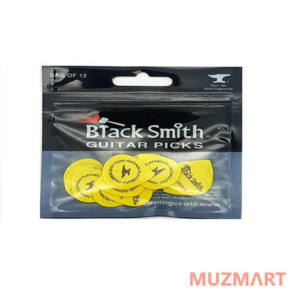 BlackSmith Teardrop Picks TDP010YW-H Heavy 1.0mm Yellow Упаковка медиаторов