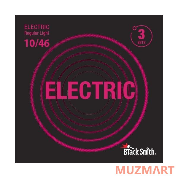 BlackSmith Electric Regular Light 10/46 3 Sets Струны для электрогитары