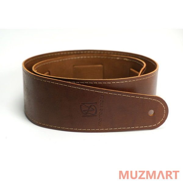 Mamba straps MB6061-116-1 Ремень для гитары, кожаный, коньяк