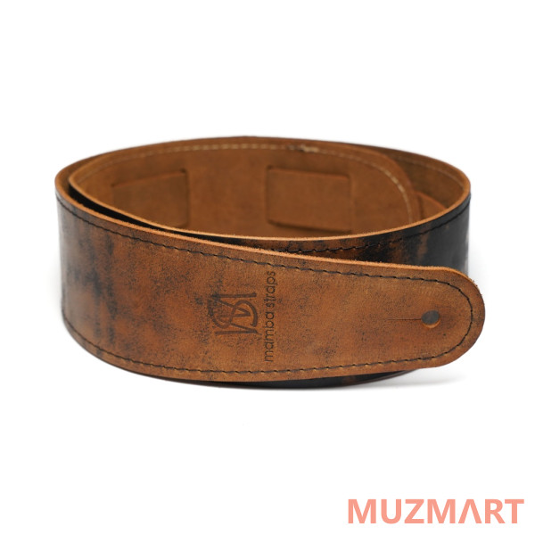 Mamba straps MB6061-126-2 Ремень для гитары, кожаный, песочный лофт