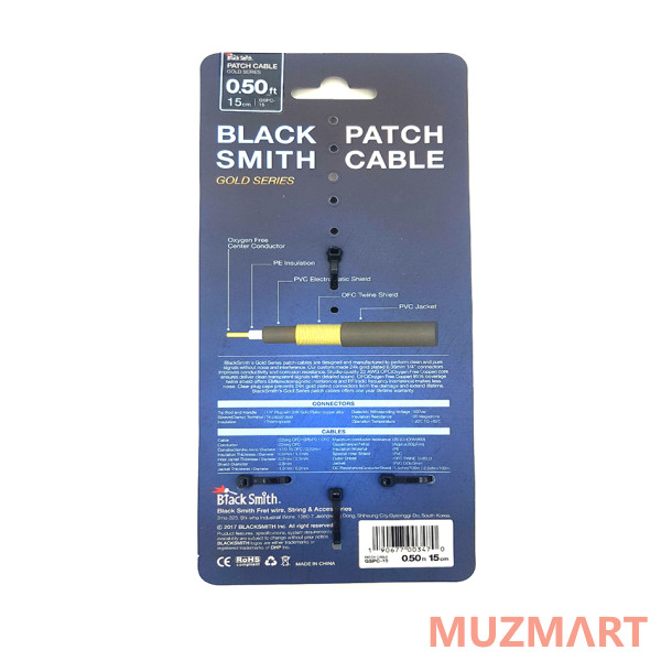 BlackSmith Patch Cable Gold Series 0.50ft GSPC-15 Патч-кабель