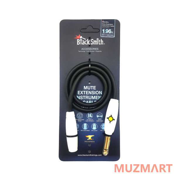 BlackSmith Mute Extension Instrument Cable 1.96ft MEIC-STS60 Инструментальный кабель