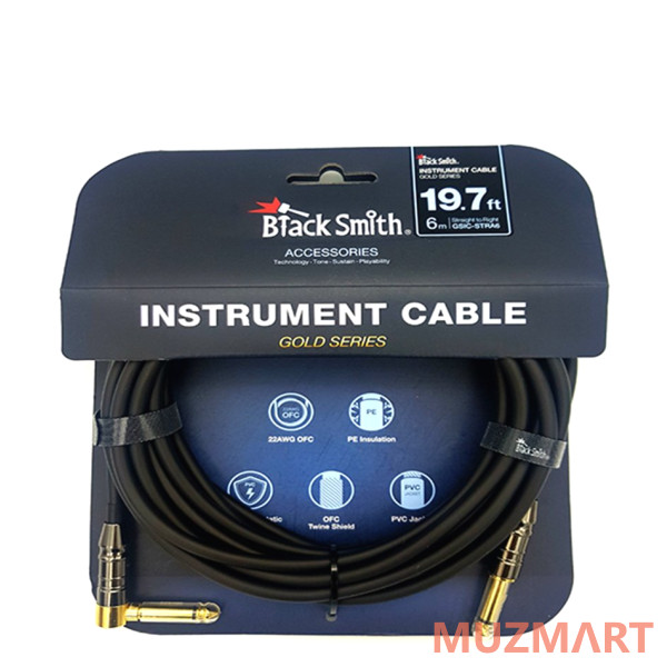 BlackSmith Gold Series 19.7ft GSIC-STRA6 Инструментальный кабель