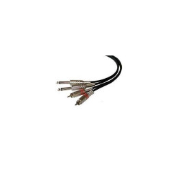 NordFolk NRJ154/0.5M Кабель 2 х 6,35 Jack TS - 2 х RCA