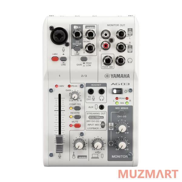 Yamaha AG03MK2 White Трехканальный USB-микшер