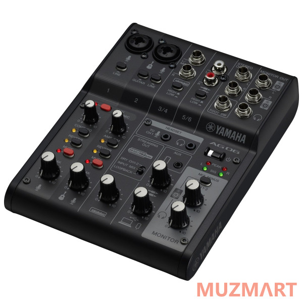 Yamaha AG06MK2 Black Шестиканальный USB-микшер