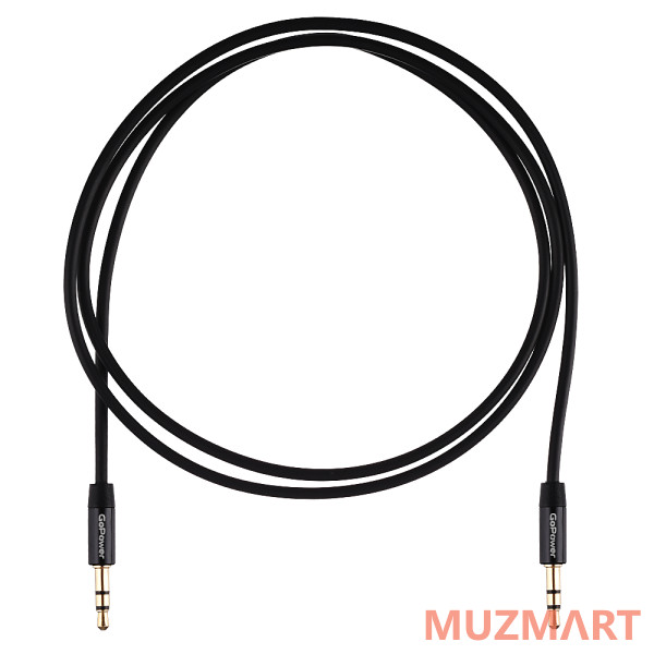 GoPower 00-00027479 Кабель AUX 3.5мм (m)- 3.5мм (m), 1.5м, TPE