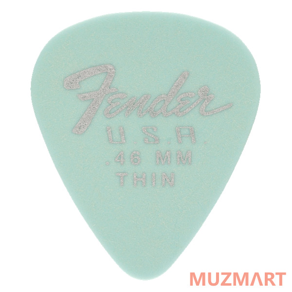 Fender 351 DURA-TONE .46 DNB Медиатор 0.46 мм, мягкий, цвет голубой