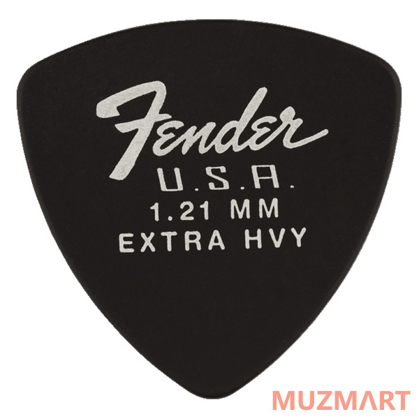 Fender 346 DURA-TONE 1.21 BLK медиатор 1.21 мм, жесткий