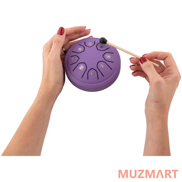 BEE DF1113 PURPLE Барабан язычковый Глюкофон
